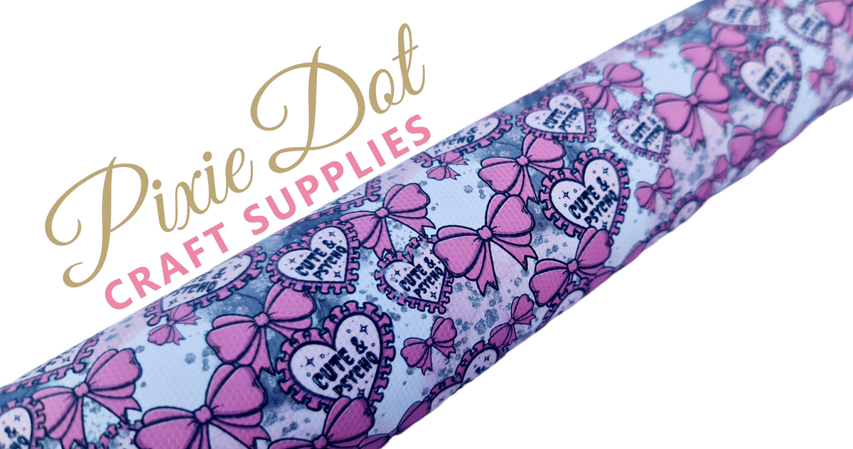 Cute and Psycho printed fabric – Pixie Dot Craft Supplies