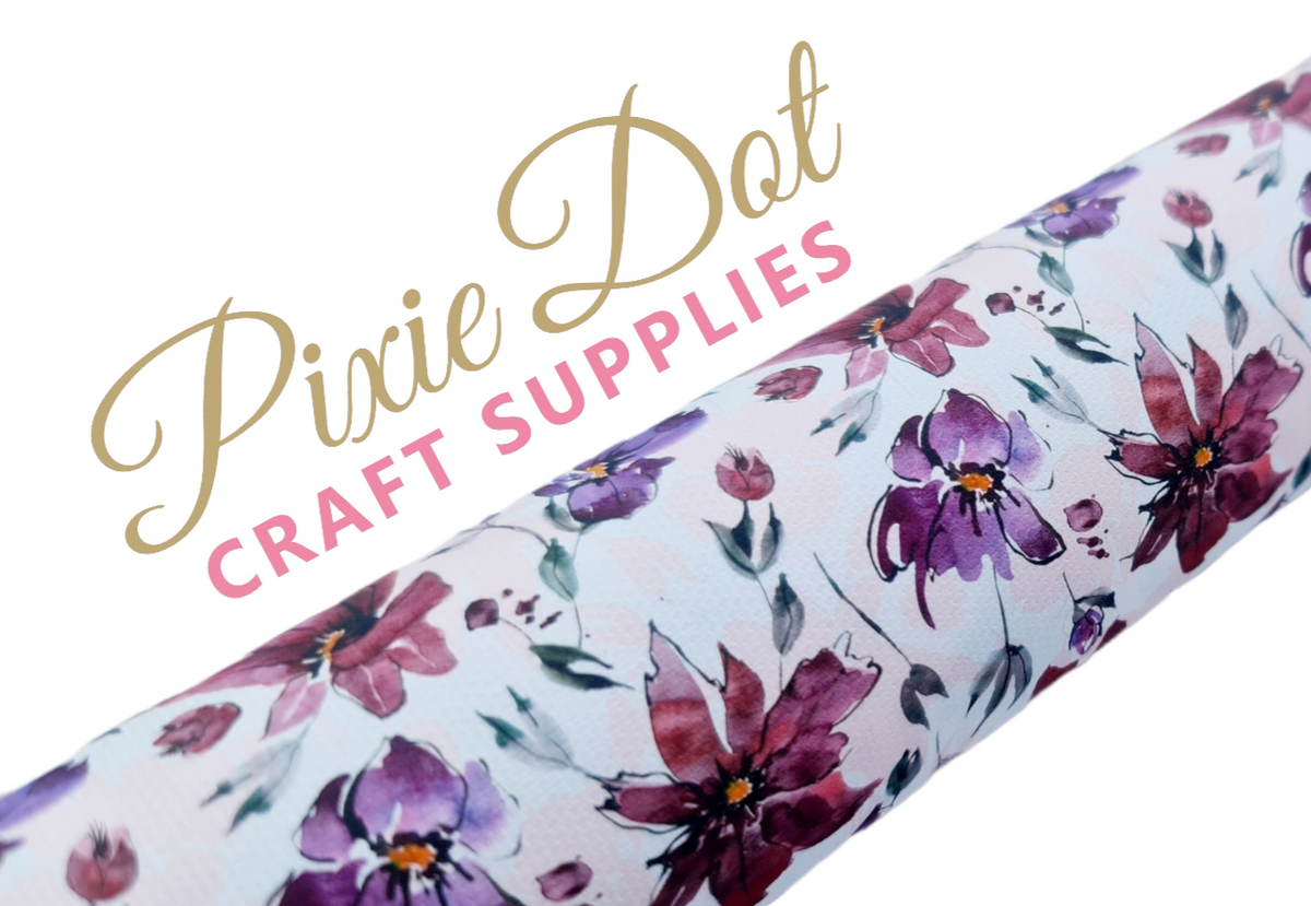 Purple flowers (77780) – Pixie Dot Craft Supplies