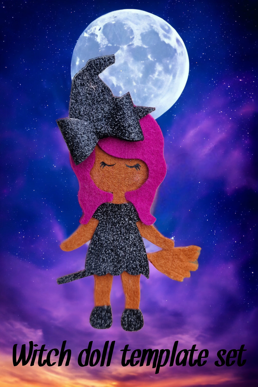Witch Doll Template Set