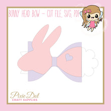 Bunny Head - Bow cut file  - SVG, PDF, Silhouette Studio