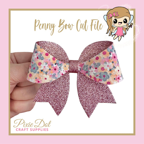 Penny Bow Cut file (SVG, PDF, Silhouette Studio)