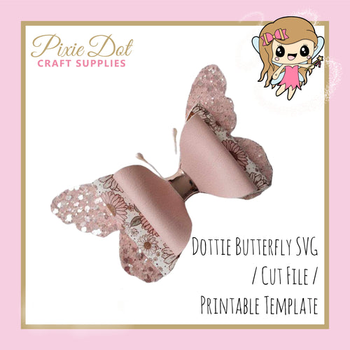 Dottie Butterfly Bow (SVG, PDF, Silhouette Studio)