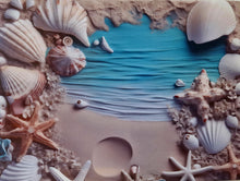 Sand, Sea and Shells Photo Display sheet