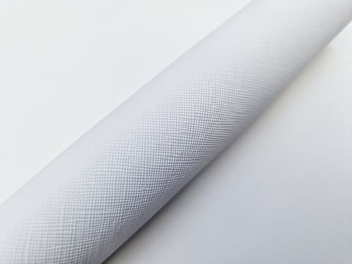 White Leatherette Fabric