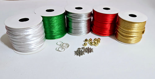 50m Christmas Braid Cord Bundle