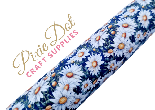 Navy Daisy Fabric