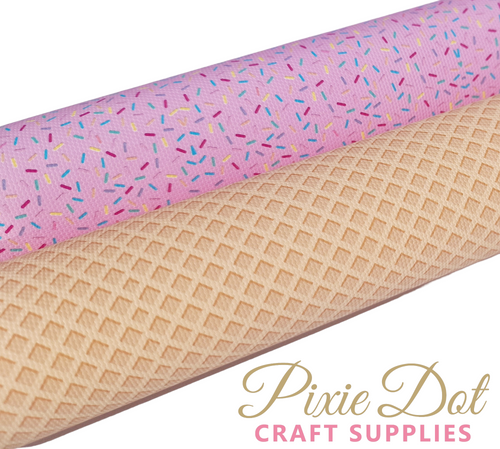 Wafer and Sprinkles printed fabric
