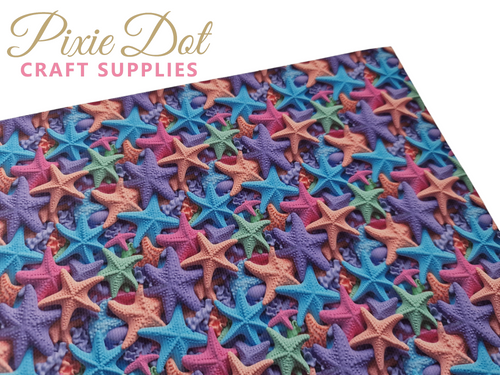 3d Starfish A4 Bow Printed Fabric