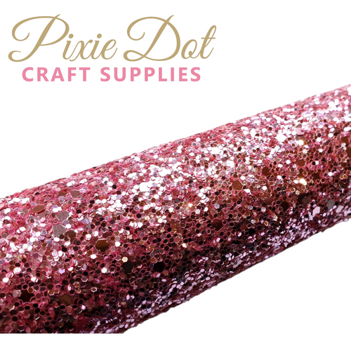 Luxury Pink Chunky Glitter Fabric