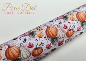 Pumpkin Bees Printed fabric