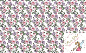 A4 Pink and Purple Rose Butterfly Print