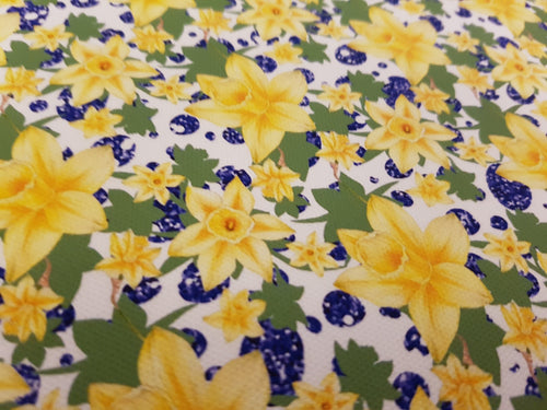 Daffodil Printed Bow Fabric