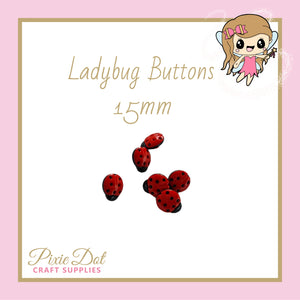 Ladybug buttons