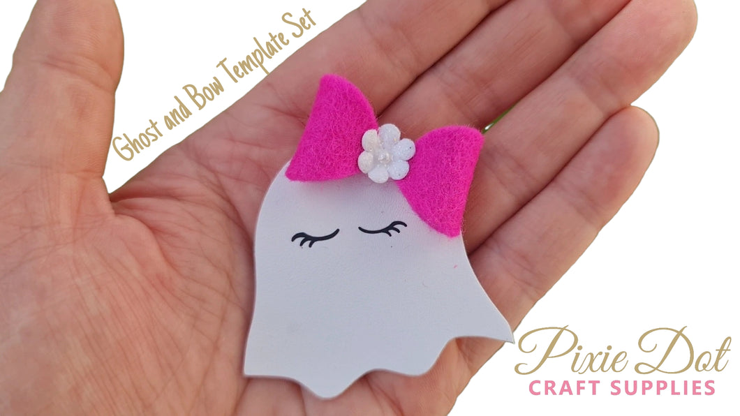 Ghost and Dinky Bow Template Set