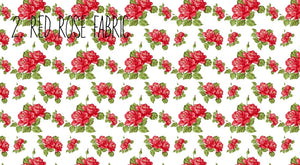 Red Rose Fabric A4