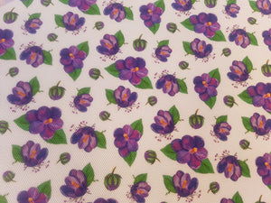 Violet flower print