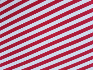 Red and White Stripe Fabric