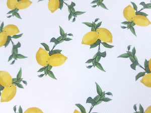 Plain Lemon Printed Fabric