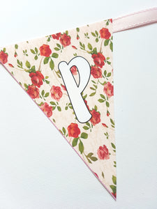 DIY Bunting - 4 letters per sheet/9 Designs to choose from