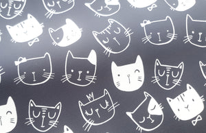 Cat Printed Bow Fabric (3 to choose from)