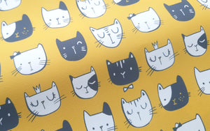 Cat Printed Bow Fabric (3 to choose from)