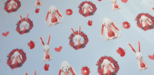 Easter Bunny blue back Fabric