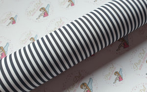 Black and white stripe fabric
