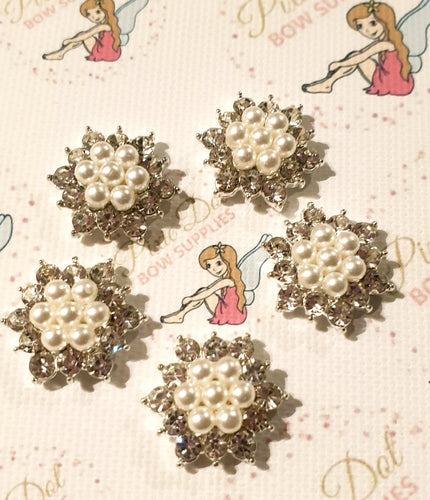 Pearl Cluster Rhinestone Embellishment