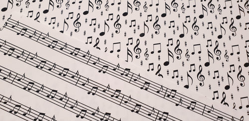 Musical note fabric (2 to choose from)