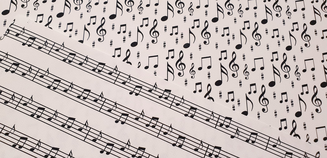 Musical note fabric (2 to choose from)