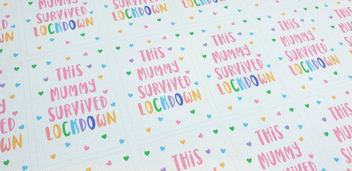 This Mummy Survived lockdown Keyring inserts(4.6cm x 3.2cm)