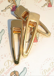 3 x Imperfect Gold slide clips (for use with resin mold)