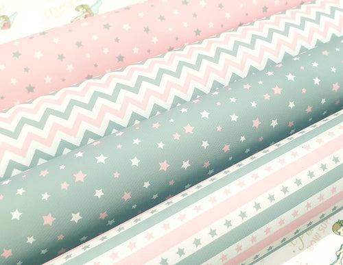 Pink and Grey Star Collection