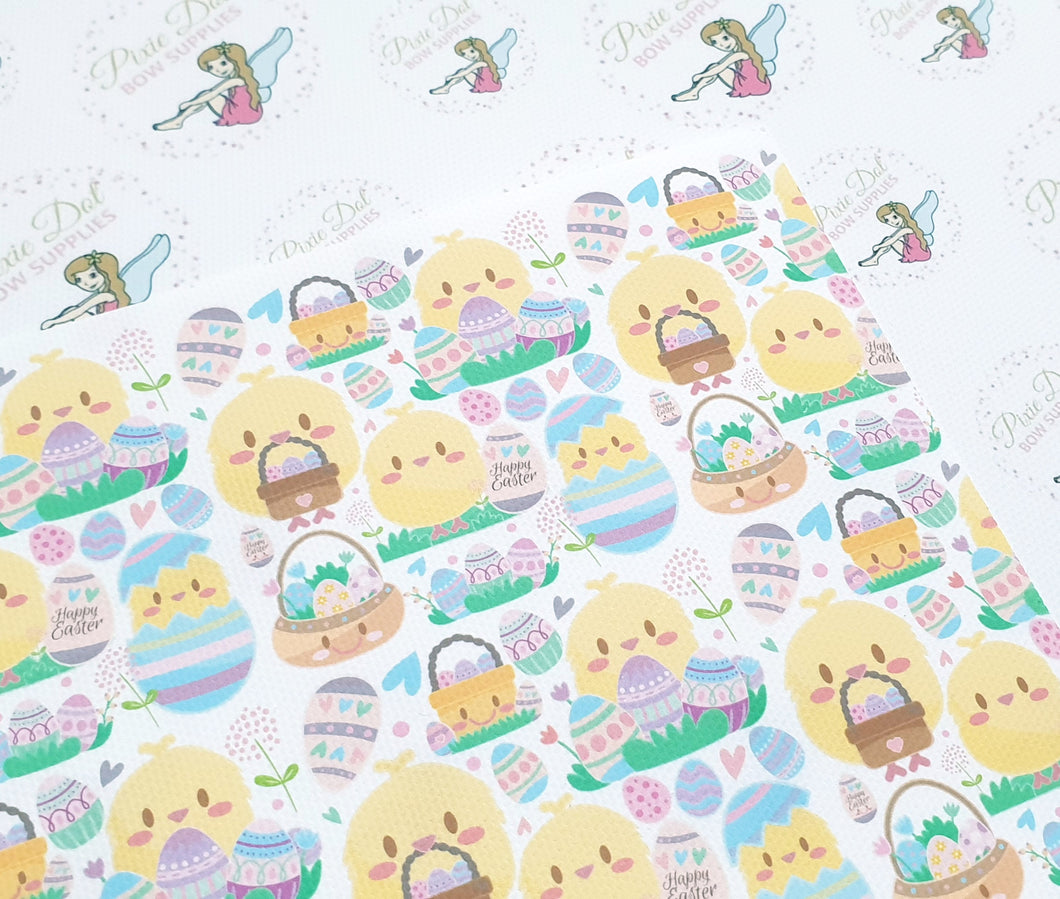 Easter chick fabric