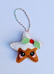 Star Cookie Christmas Ornamemt Felt Kit (Pre-cut)