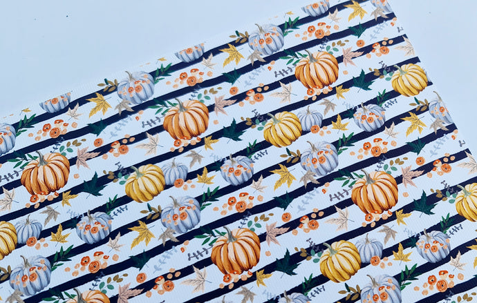 Autumn Pumpkin Stripe