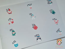 Grey Christmas Countdown Printed Fabric 12 - Christmas Day