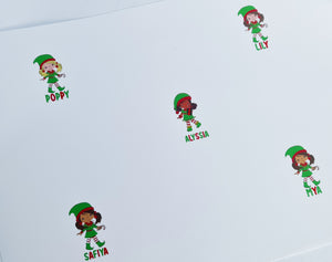 Christmas Elf Girls (6 names per sheet)