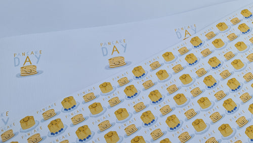 Pancake Day Printed fabric