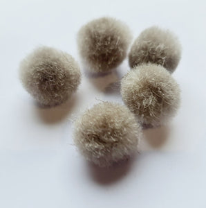 Natural Colour Acrylic Felt Balls (pom poms)