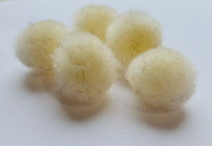 Natural Colour Acrylic Felt Balls (pom poms)