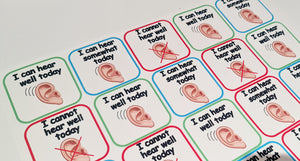 Hearing cards - 2 inch square Flashcard fabric