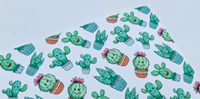Cactus printed bow fabric