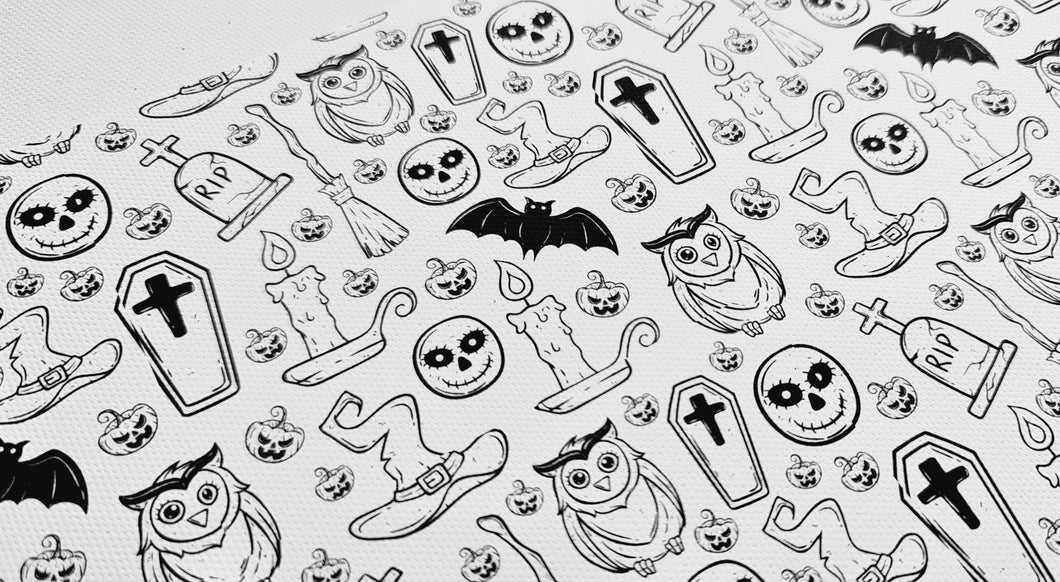 Colour in Halloween Fabric