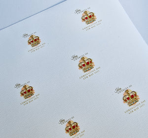 Kings Coronation Printed Fabric