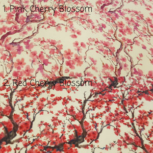 Cherry Blossom Printed Fabric - 2 to choose from