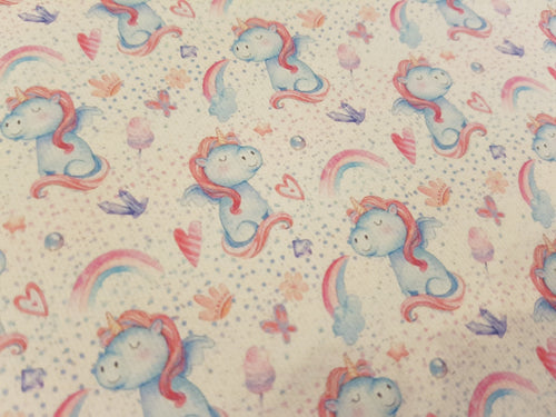 Unicorn Sparkle printed fabric