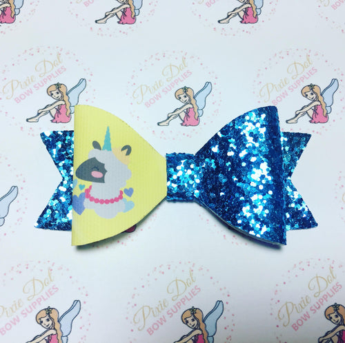 Llamacorn Printed Bow Fabric