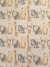 Zoo Animals Printed Bow Fabric