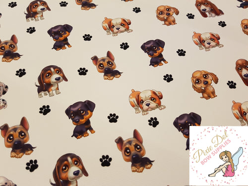 Dog and Paws Print